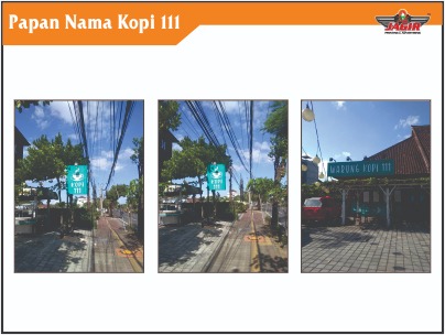 Papan nama Warung Kopi 111 Papan nama Warung Kopi 111